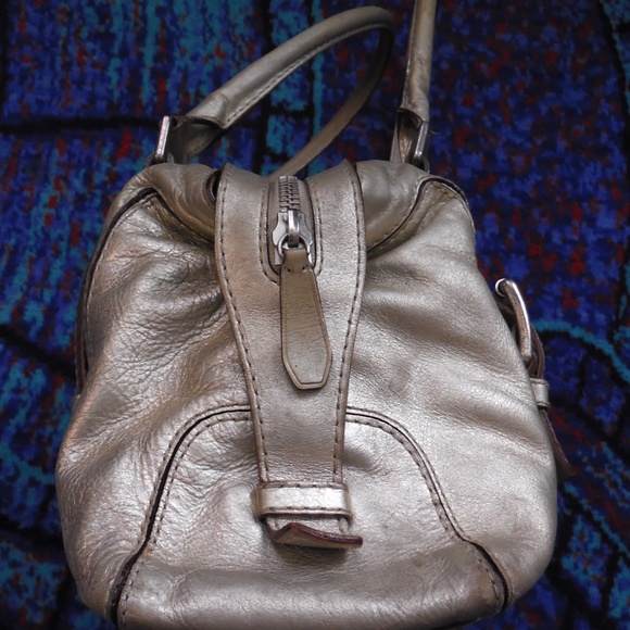 MICHAEL Kors Metallic Leather Satchel Handbag - Picture 4 of 11